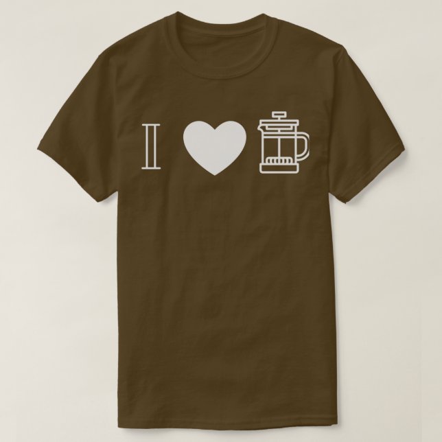 T-shirt J'aime French Press 2 (Design devant)