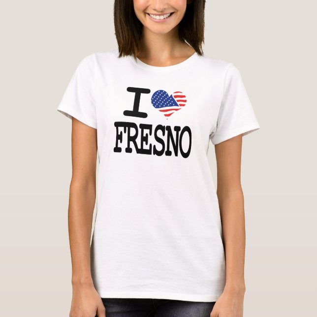 T-shirt J'aime Fresno (Devant)