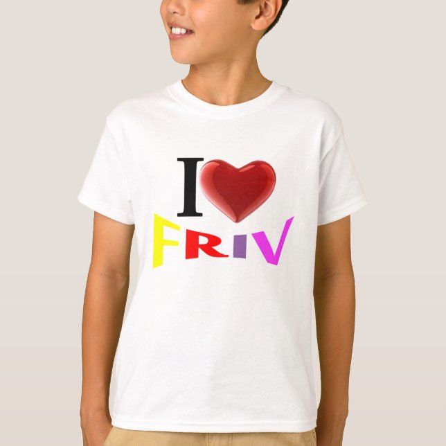 T-shirt J'aime Friv (Devant)