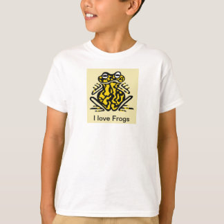 T-shirt J'aime FROGS - La grenouille corroborée poisonnant