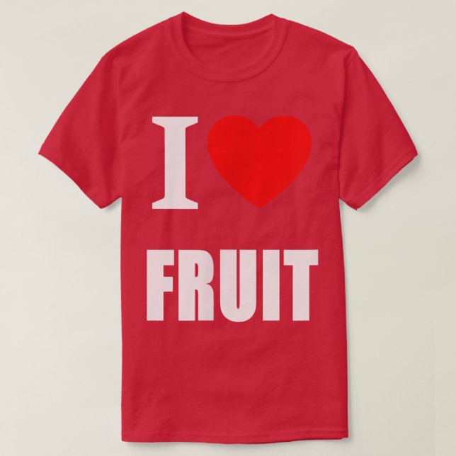 T-shirt J'Aime Fruit Pour Hommes Femmes Et Étudiants Végét (Design devant)