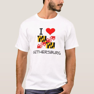 T-shirt J'aime Gaithersburg le Maryland