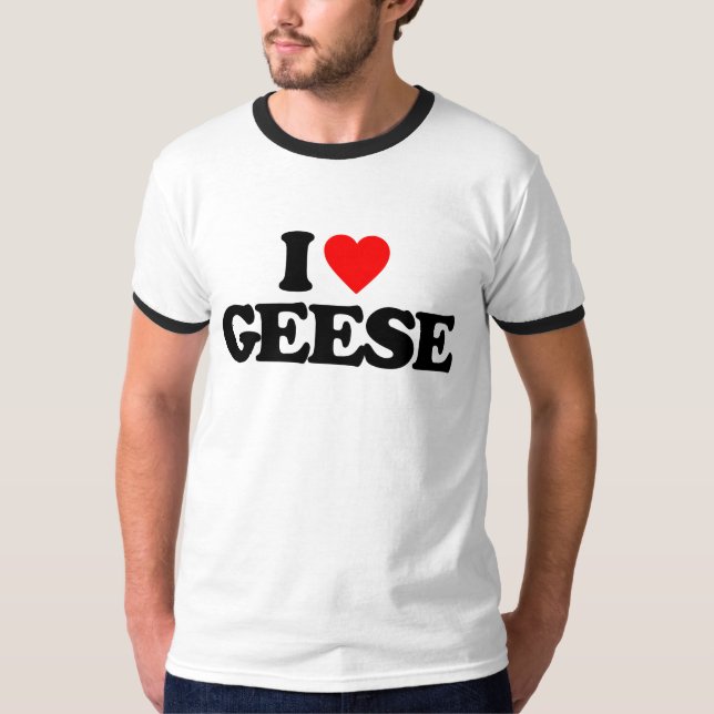 T-SHIRT J'AIME GEESE (Devant)