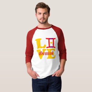 T-shirt ♊  J'Aime Gemini-Best Zodiac Classic Baseball
