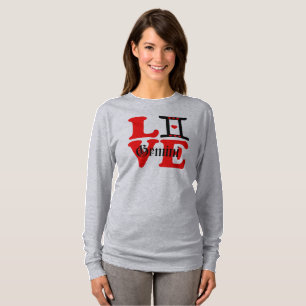 T-shirt ♊  J'Aime Gemini-Best Zodiac Sign Fab Manches long