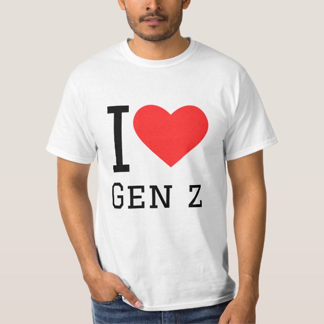 T-shirt J'aime gen z (Devant)