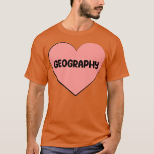 T-shirt j'aime GÉOGRAPHIE