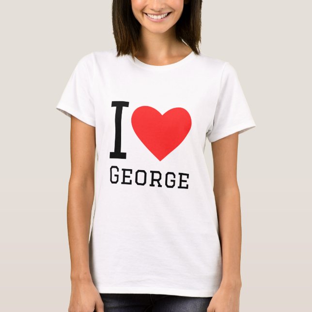T-shirt J'aime george (Devant)