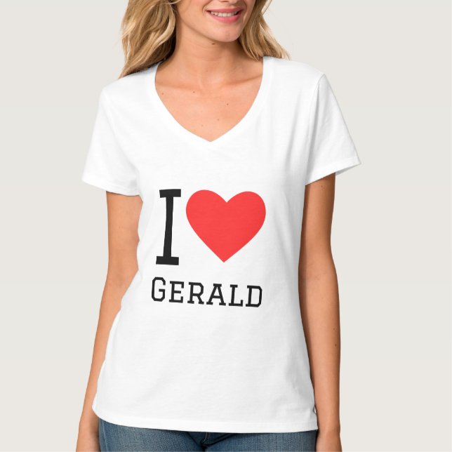 T-shirt J'aime gerald (Devant)