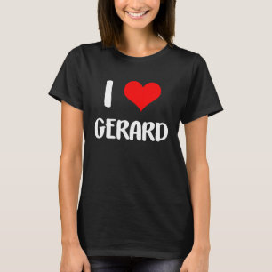 T-shirt J'aime GERARD valentine désolé dames les gars coeu