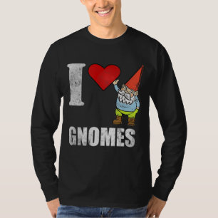 T-shirt J'aime Gnomes Garden Gnome