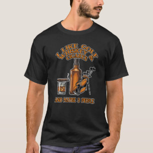 T-shirt J'Aime Golf Whiskey Et Cigares Et Peut-Être 3 Pers