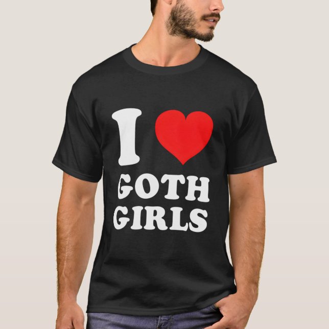T-shirt J'aime Goth (Devant)