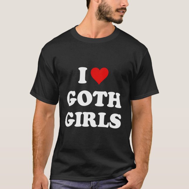 T-shirt J'aime Goth (Devant)