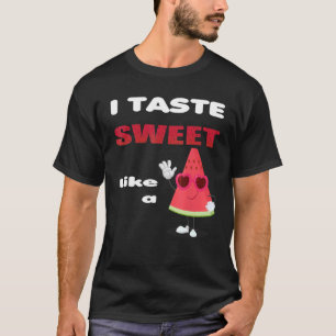 T-shirt J'Aime Goûter Doux Comme Pastèque Mignonne Pour