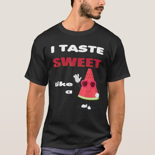 T-shirt J'Aime Goûter Doux Comme Pastèque Mignonne Pour (Devant)