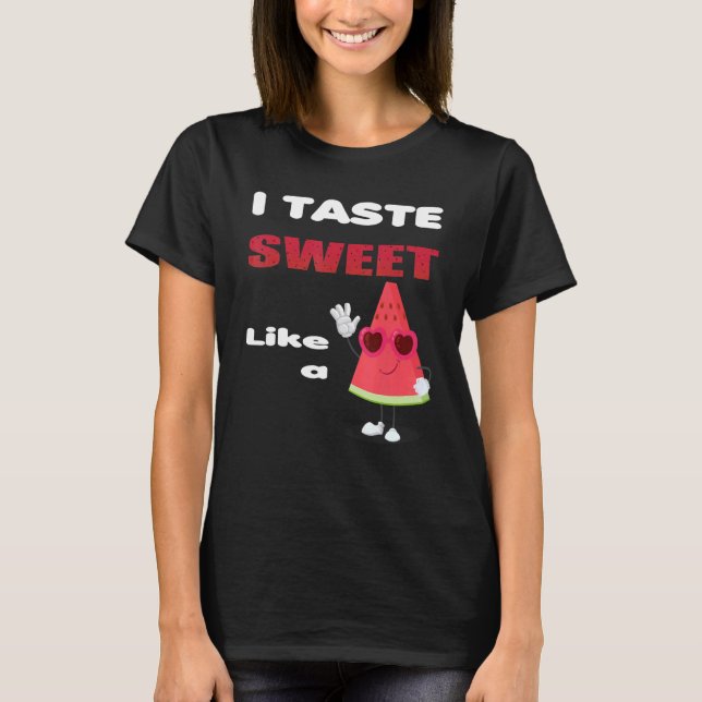 T-shirt J'Aime Goûter Doux Comme Pastèque Mignonne Pour (Devant)