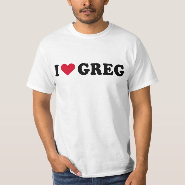 T-SHIRT J'AIME GREG (Devant)