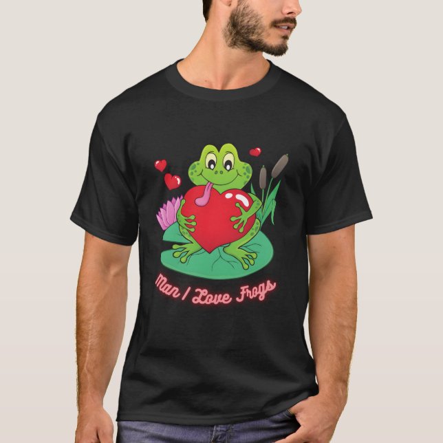 T-shirt J'aime Grenouille de jour Frog Frog Frog (Devant)