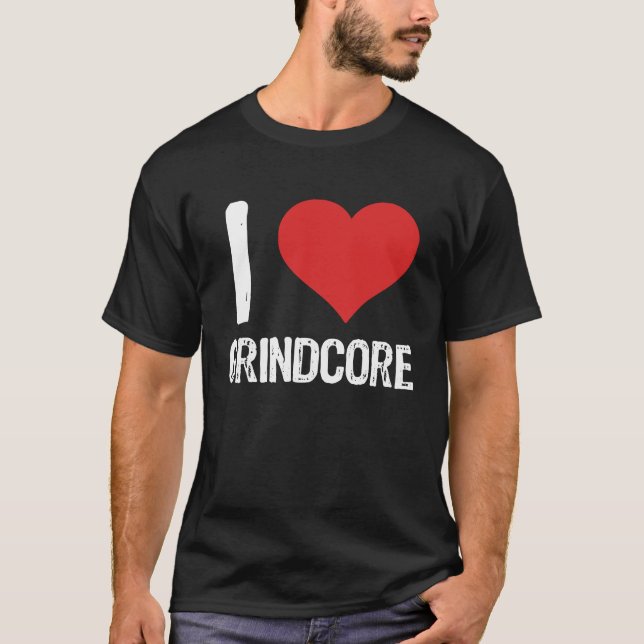 T-shirt J'aime Grindcore (Devant)