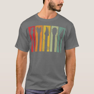 T-shirt J'aime Guitares, Guitare Musique Lover Retro vinta