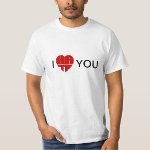 T-shirt j'aime/haine vous