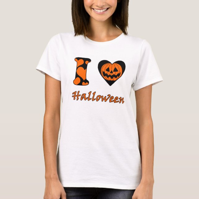 T-shirt J'aime Halloween (Devant)