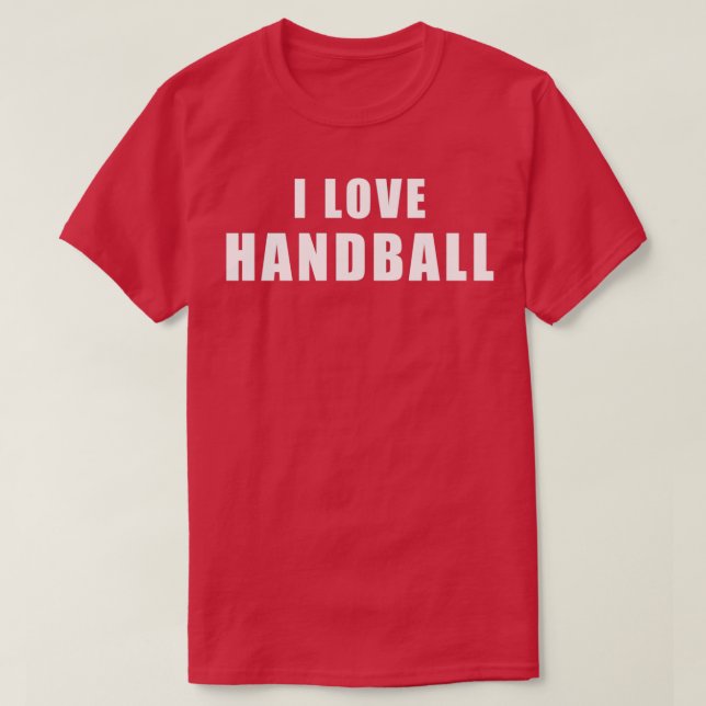 T-shirt J'aime Handball sports cadeau (Design devant)