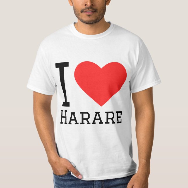 T-shirt J'aime Harare (Devant)