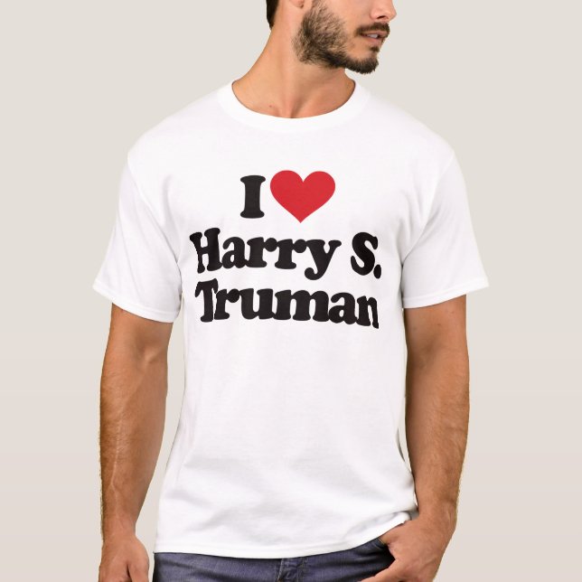 T-shirt J'aime Harry S Truman (Devant)