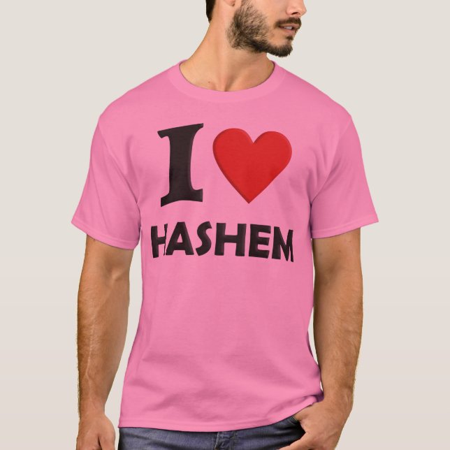 T-shirt J'aime Hashem (Devant)