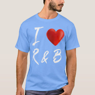 T-shirt J'aime Heart RB famille de musique famille famille