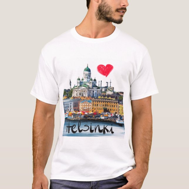T-shirt j'aime Helsinki (Devant)