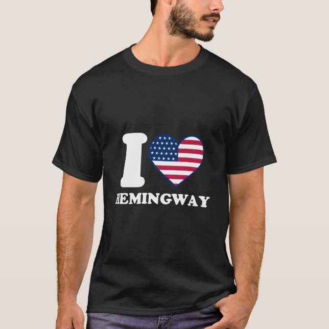 T-shirt J'aime Hemingway Je suis Hemingway (Devant)