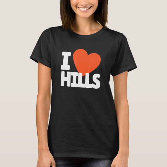 T-shirt J'aime Hills Heart Hills (Devant)