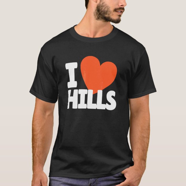 T-shirt J'aime Hills Heart Hills (Devant)