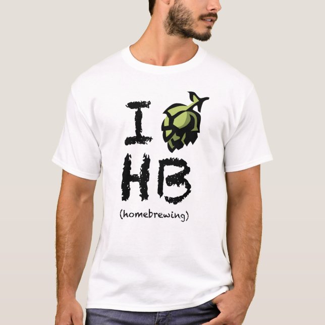 T-shirt J'aime Homebrewing (Devant)