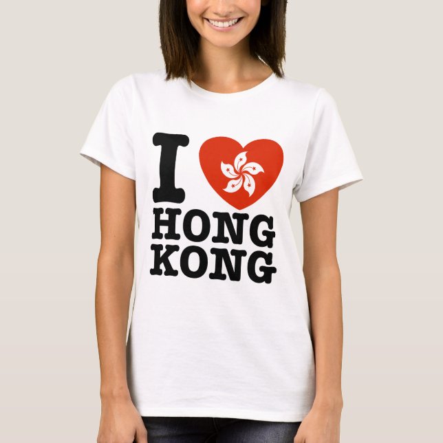 T-shirt J'aime Hong Kong (Devant)