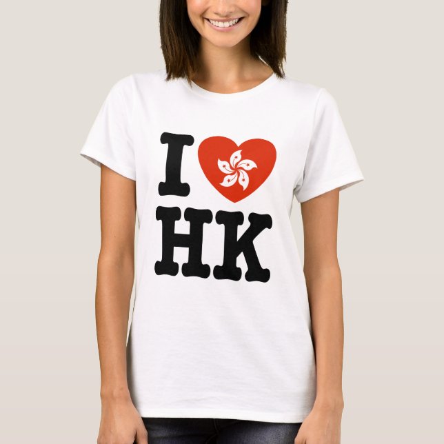 T-shirt J'aime Hong Kong (Devant)