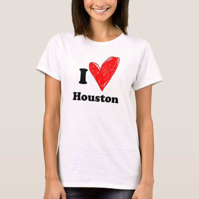 T-shirt J'aime Houston (Devant)