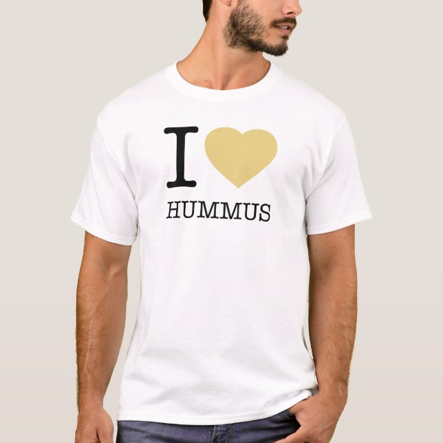 T-SHIRT J'AIME HUMMUS (Devant)