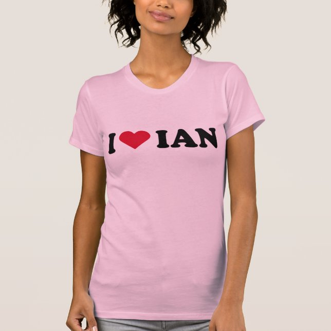 T-SHIRT J'AIME IAN (Devant)