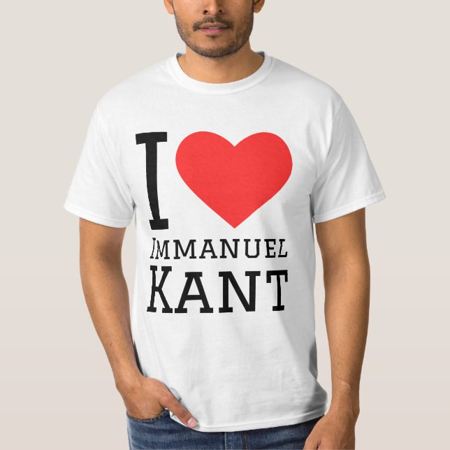 T-shirt J'aime immanuel kant (Devant)