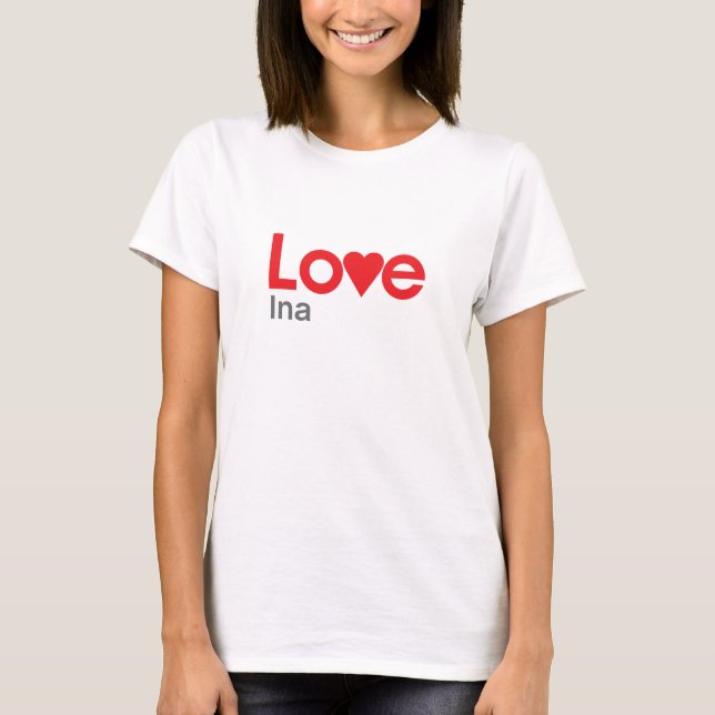 T-shirt J'aime Ina (Devant)