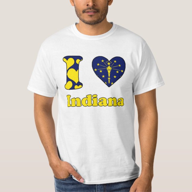 T-shirt J'aime Indiana (Devant)