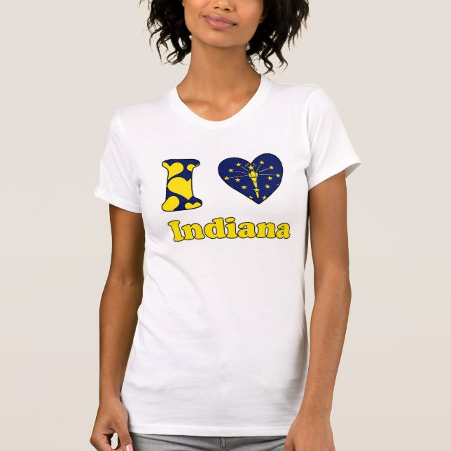 T-shirt J'aime Indiana (Devant)