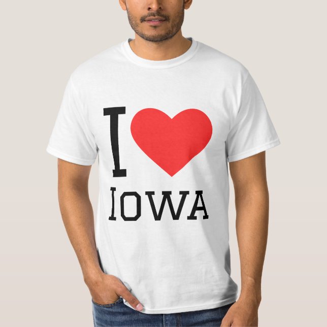 T-shirt J'aime Iowa (Devant)