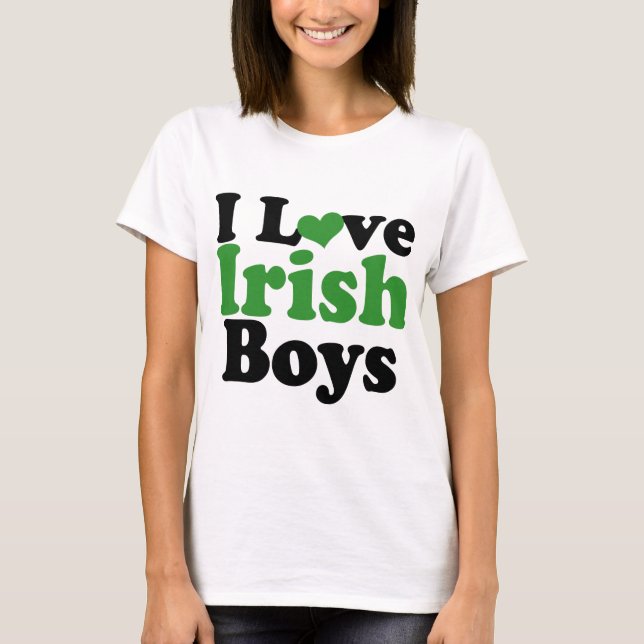 T-shirt J'aime Irish Boys (Devant)