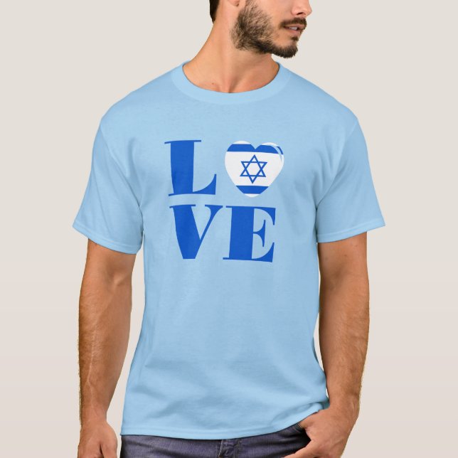 T-shirt J'aime Israël (Devant)
