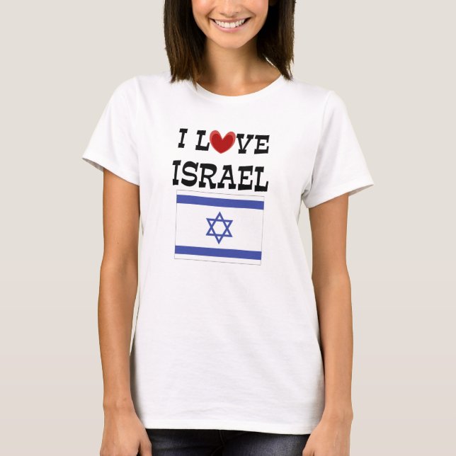 T-shirt J'aime Israël (Devant)